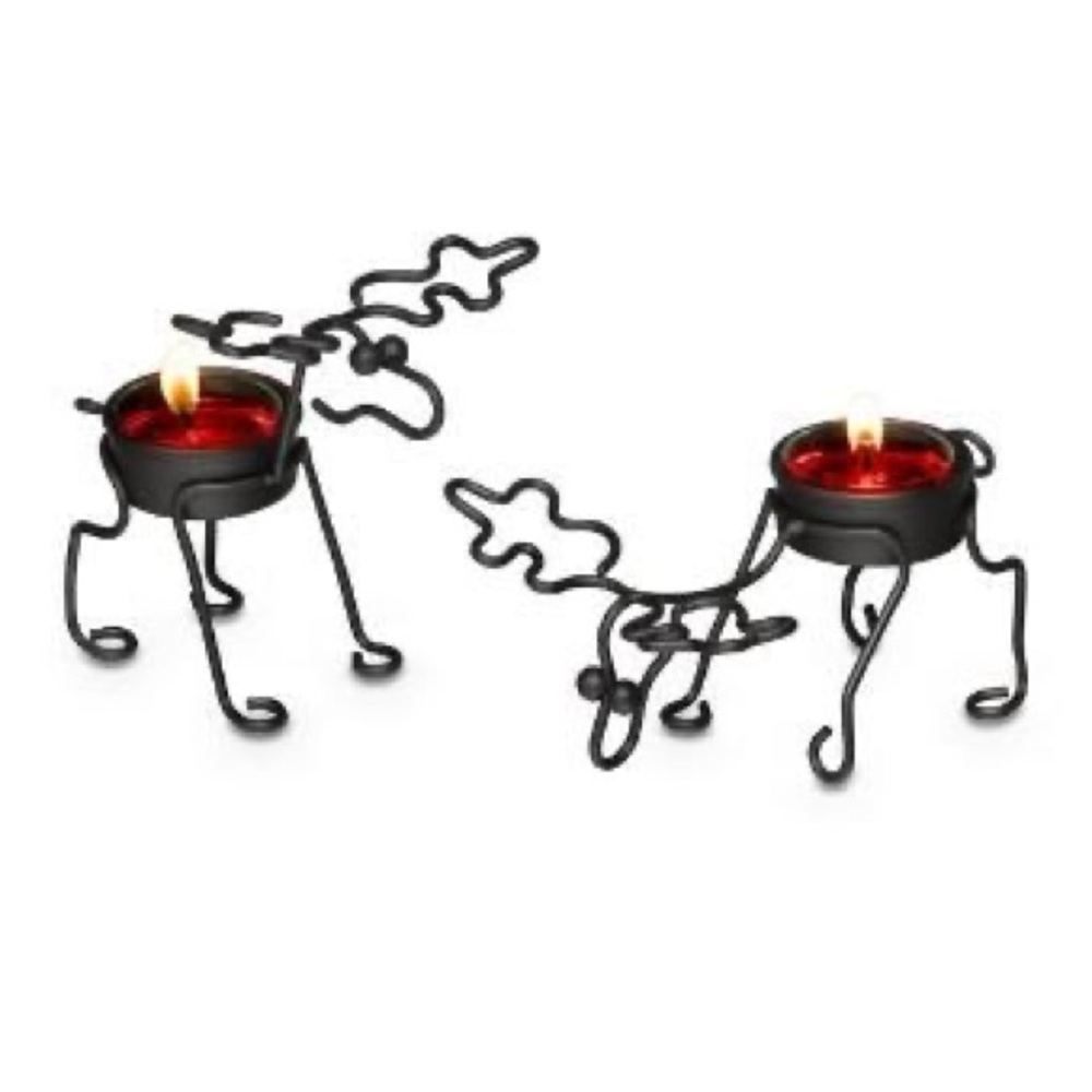 PartyLite Woodland Critters Tealight Pair Set Candle Holder Decor
